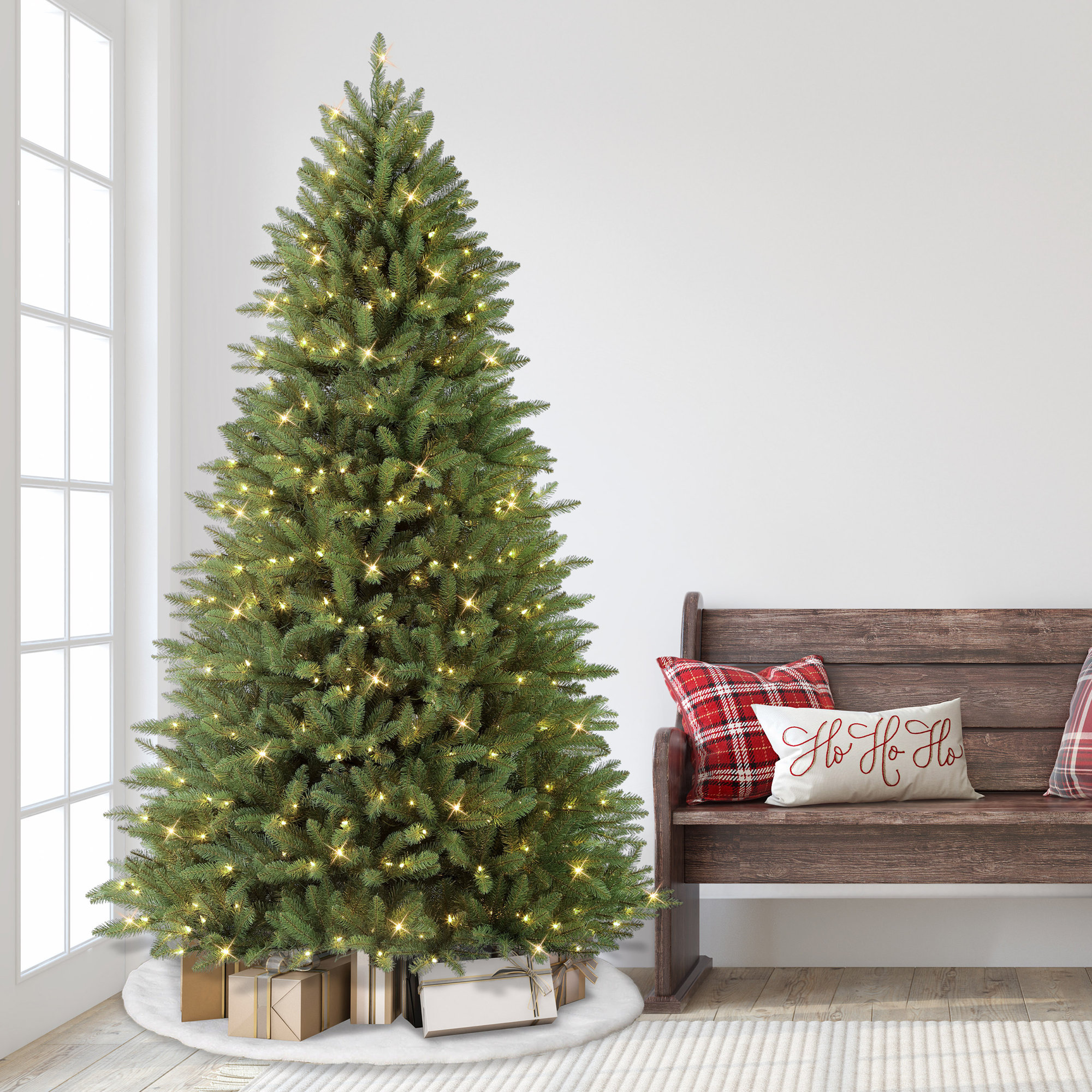 Fraser 90' Lighted Artificial Fir Christmas Tree