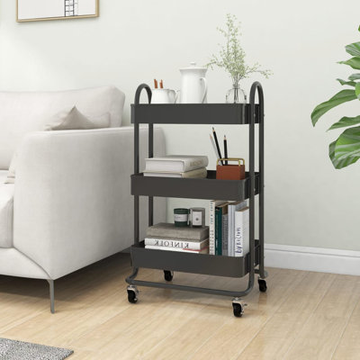 Siba 3-Tier Kitchen Trolley Kitchen Island Storage Utility Cart by Ebern Designs