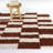 Keil Rust Checkered Shag Area Rug-1020643401