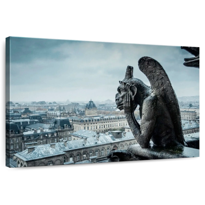 Sireci French Gargoyle, 24" H x 36" W