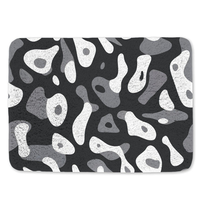 Keneth Microfiber / Microsuede Bath Mat, 17"W x 24"L
