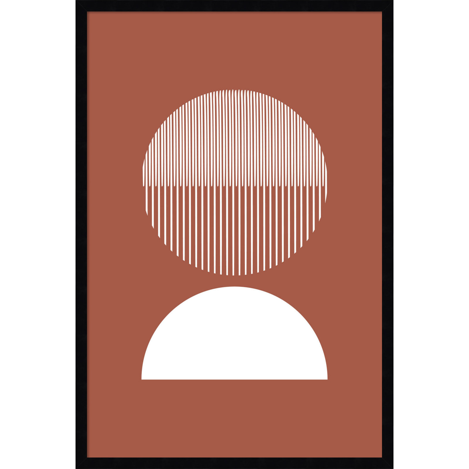 Mid 41 Print by Jacob Goossen, Black, 33" H x 23" W x 1" D