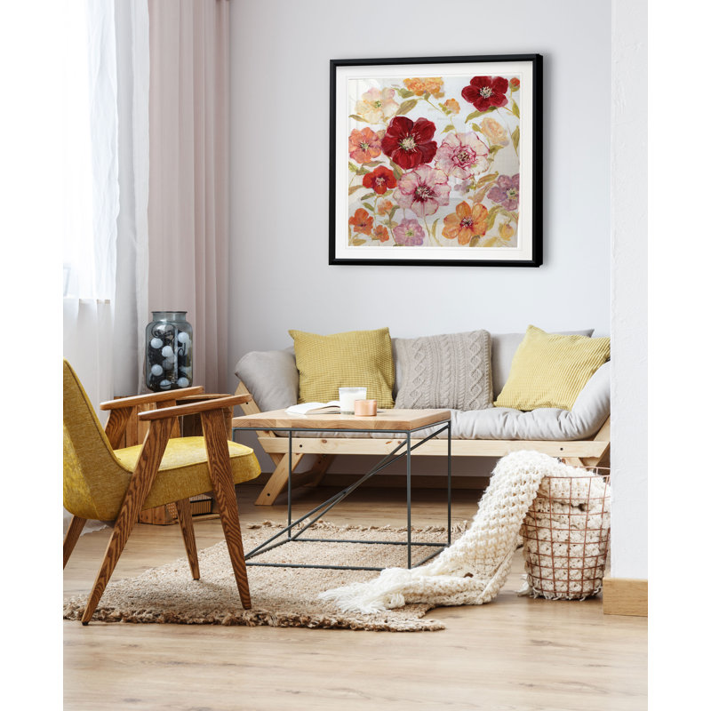 « avant jardin ii », reproduction de peinture à l’huile sur toile tendue, H 26,5 po x l 26,5 po x P 1,5 po