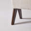 Banc d'entrée rembourré en chenille style Mid-Century
