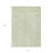 3' X 5' Artichoke Green And Ivory Geometric Washable Indoor Outdoor Area Rug