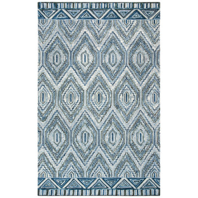 Deyoung Hand Tufted Wool Geometric Rug