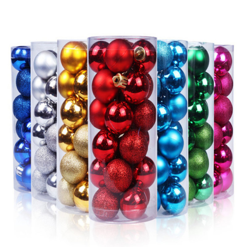 1.2'' Solid Colour Ball Ornament, Red