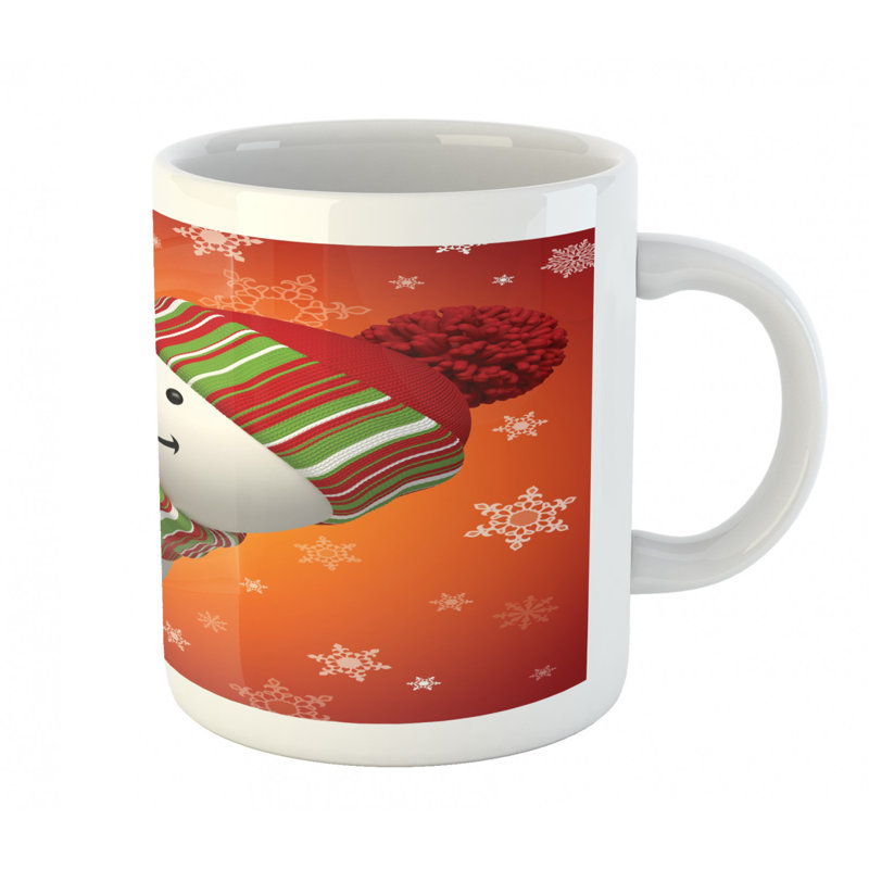 Grande tasse à café bonhomme de neige