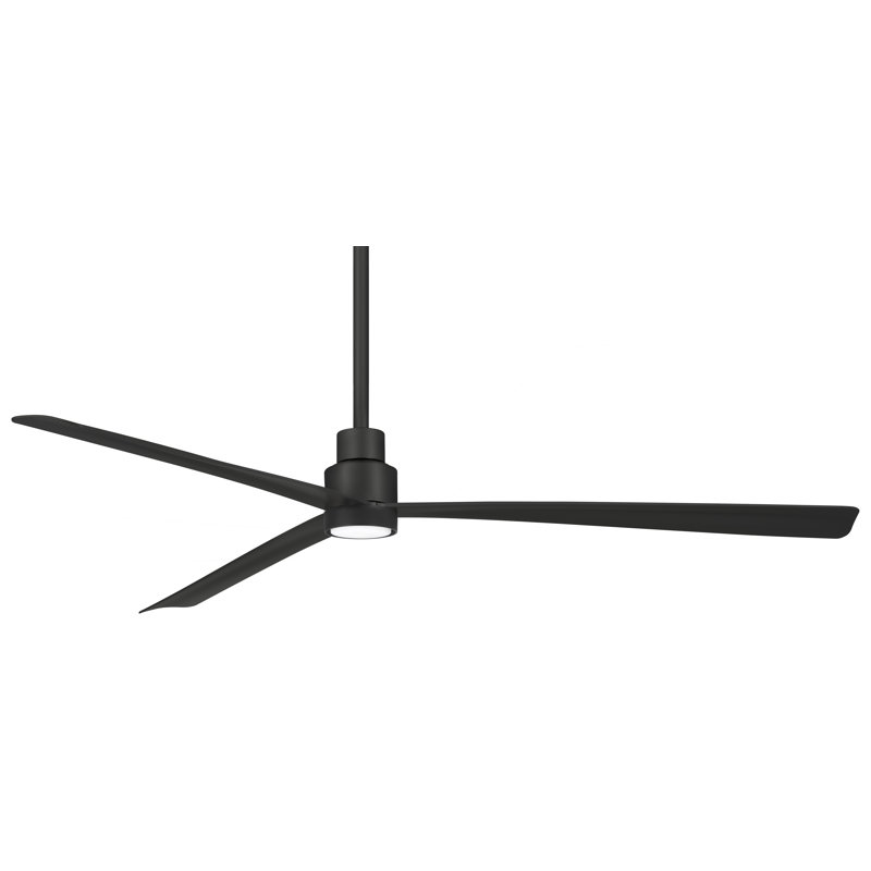 65'' 3 - Blade Outdoor LED Propeller Ceiling Fan with Remote Control