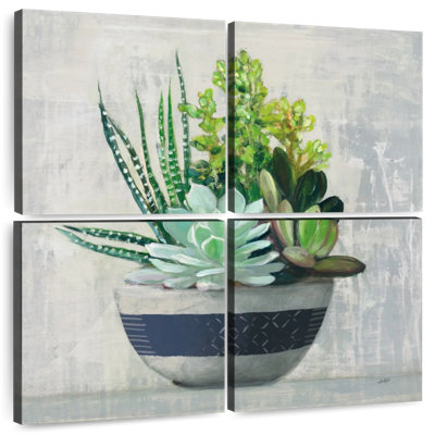 Harnek Succulent Still Life II Navy