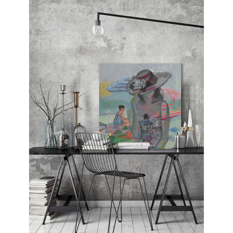 Parvez Taj - Wrapped Canvas Painting, 45cm H x 45cm W