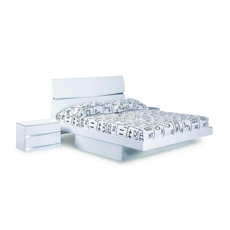  Brighton White Solid Wood King Bed Frame — King, White