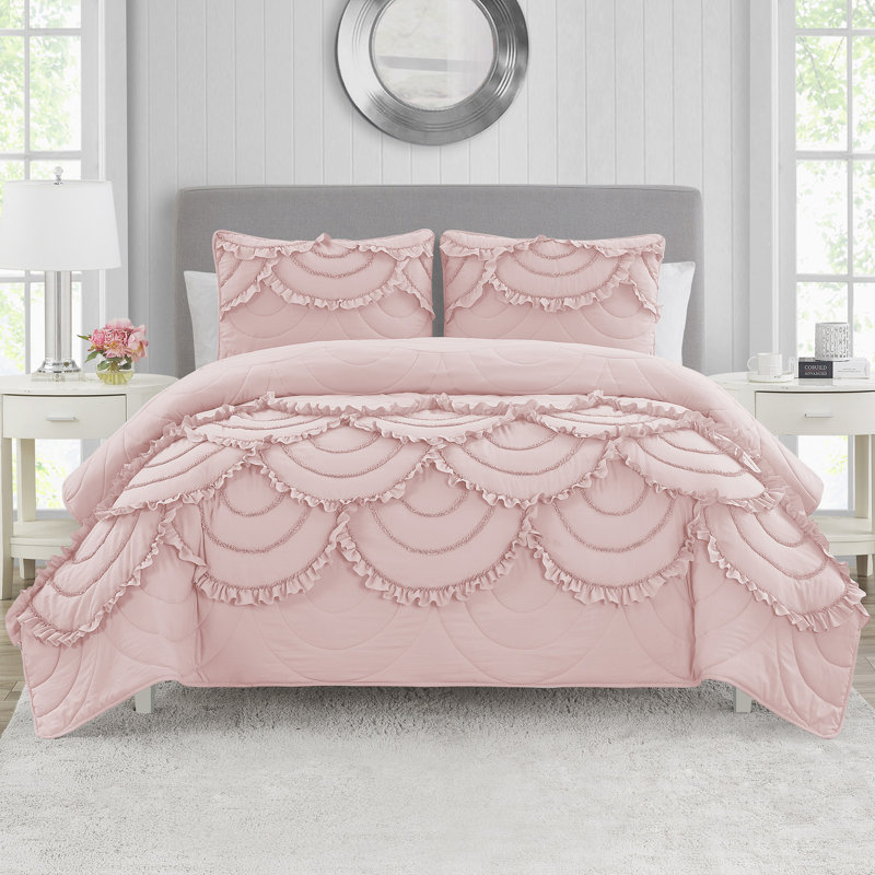 Ensemble de courtepointe DESIGN, Courtepointe pour grand lit + 2 taies décoratives