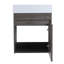 Ensemble de meuble-lavabo mural simple 18 po avec plateau en résine Katina-1579550643