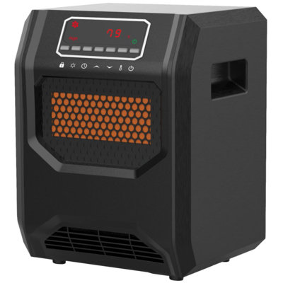 Lifesmart 5000 BTU Electric Compact Space Heater with Adjustable Thermostat , Remote Included -  HT1188QX