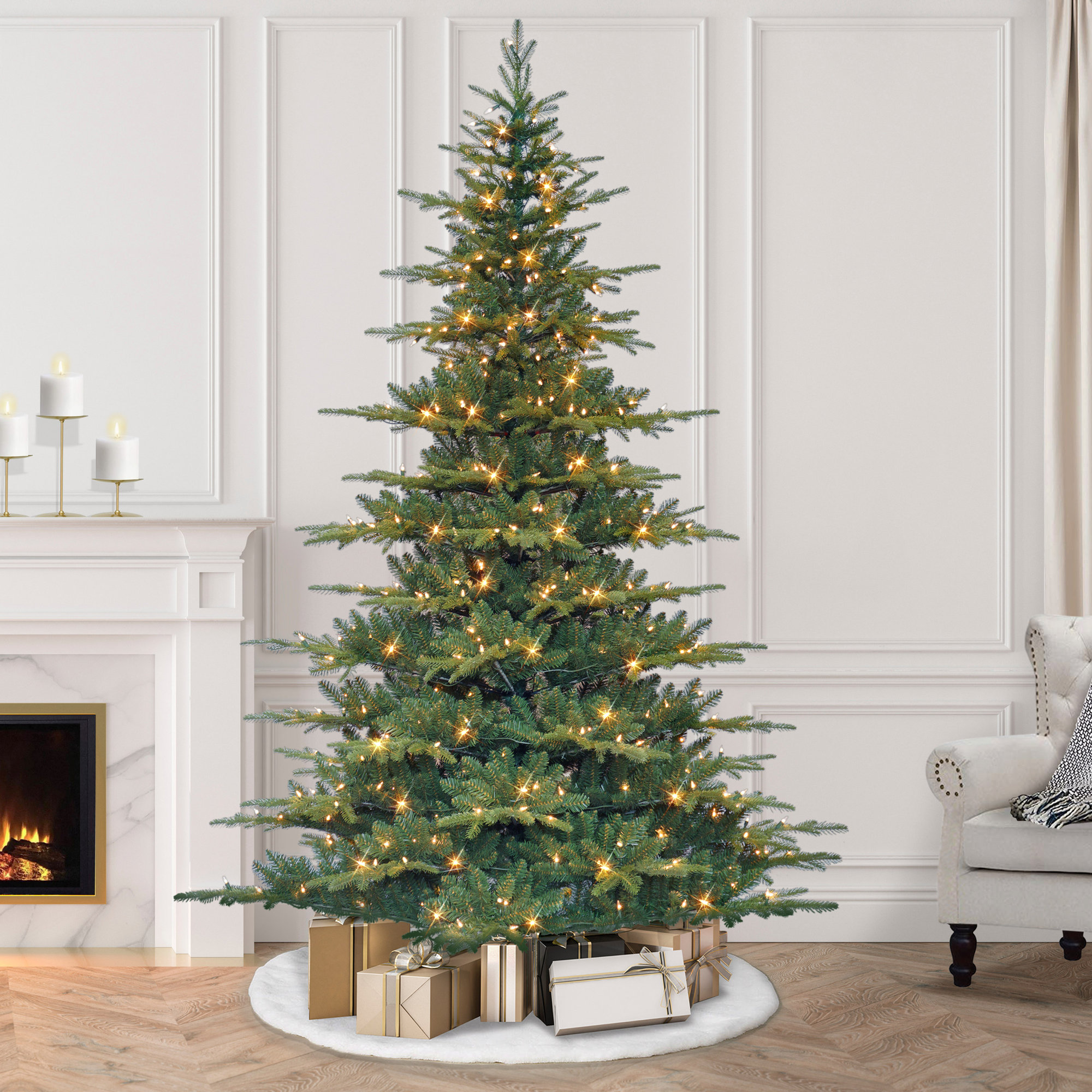 Gille Lighted Artificial Fir Christmas Tree