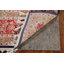 Tapis bleu floral traditionnel 7 x 10