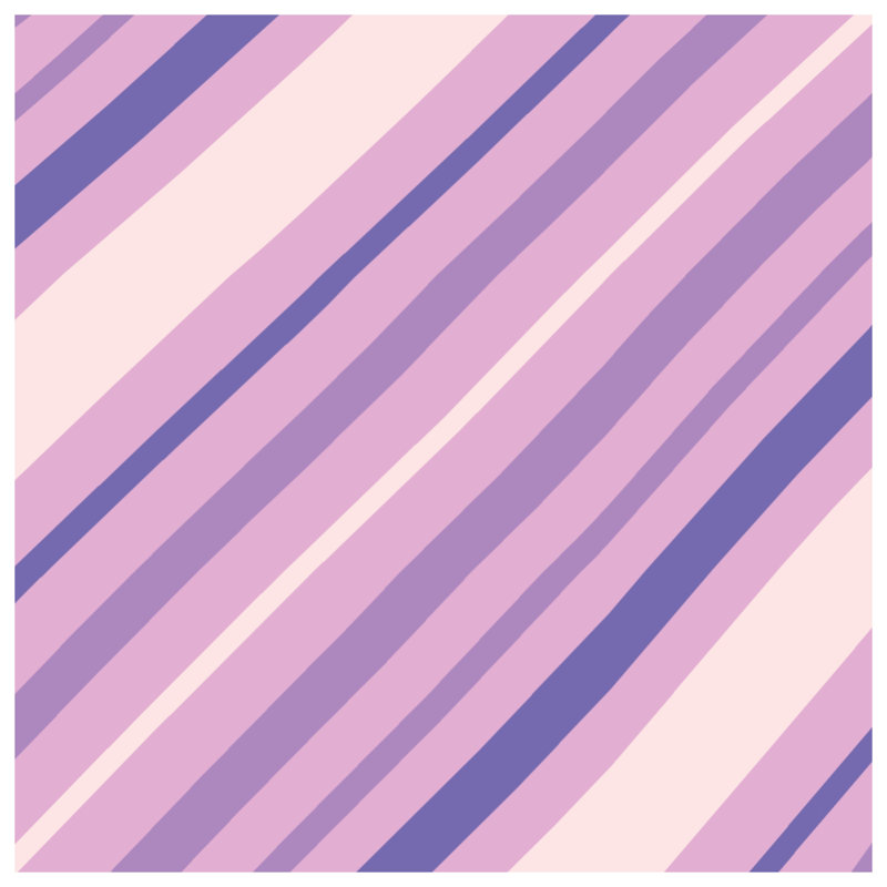 Coussins décoratifs roses et mauves à rayures diagonales, 14 X 14 pouces