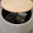 Round Storage Ottoman, 2 in 1 Function, Work as End table and Ottoman-1604646995