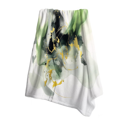 Jeté vert et noir Splash - Fractals