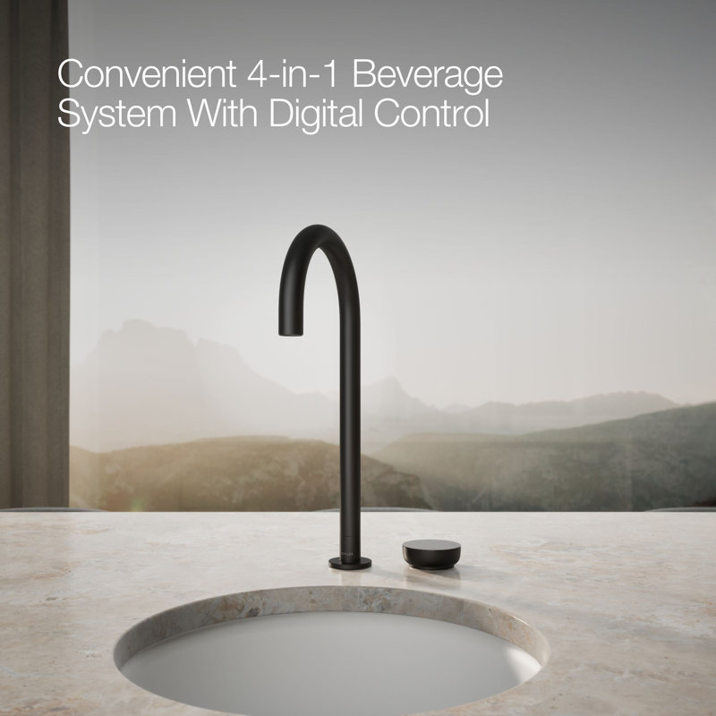 Aquifer4-In-1 Tall Arc Beverage Faucet, Matte Black