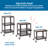 ECR4Kids AV Media Cart, Black