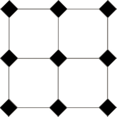 Monocolor Octagon W/Taco 12-1/4 In. X 12-1/4 In. Ceramic Floor And Wall Tile
