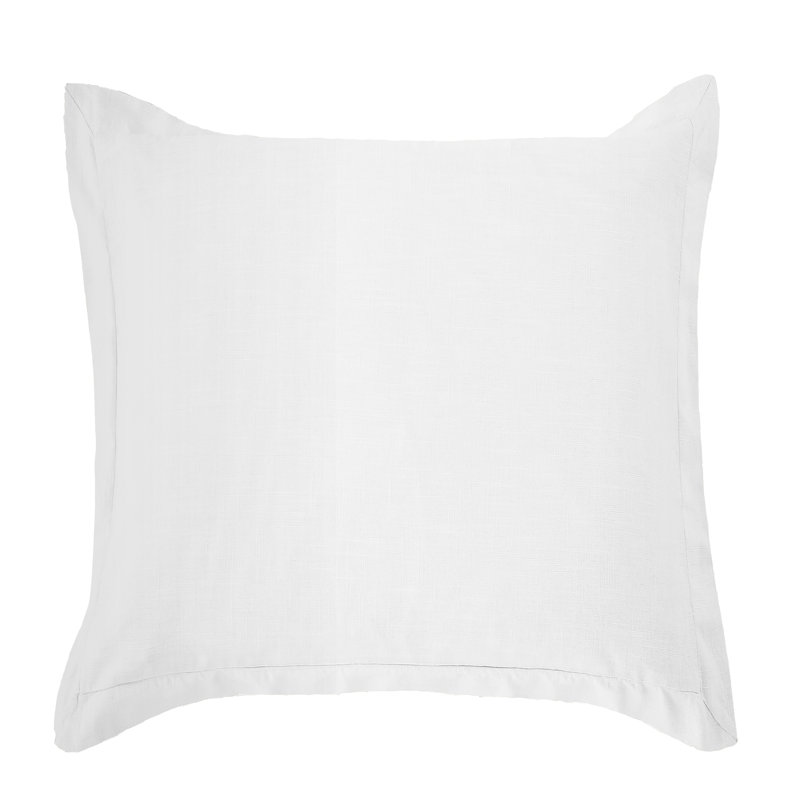 Taie décorative Hera Luna, Blanc, Européen
