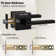 Keyed Entry Lever Lock In Venetian Matt Black For Exterior Door HD1601-DB-ET-1P