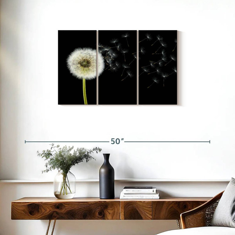 Harnek Fluffy Dandelion, 20" H x 33" W