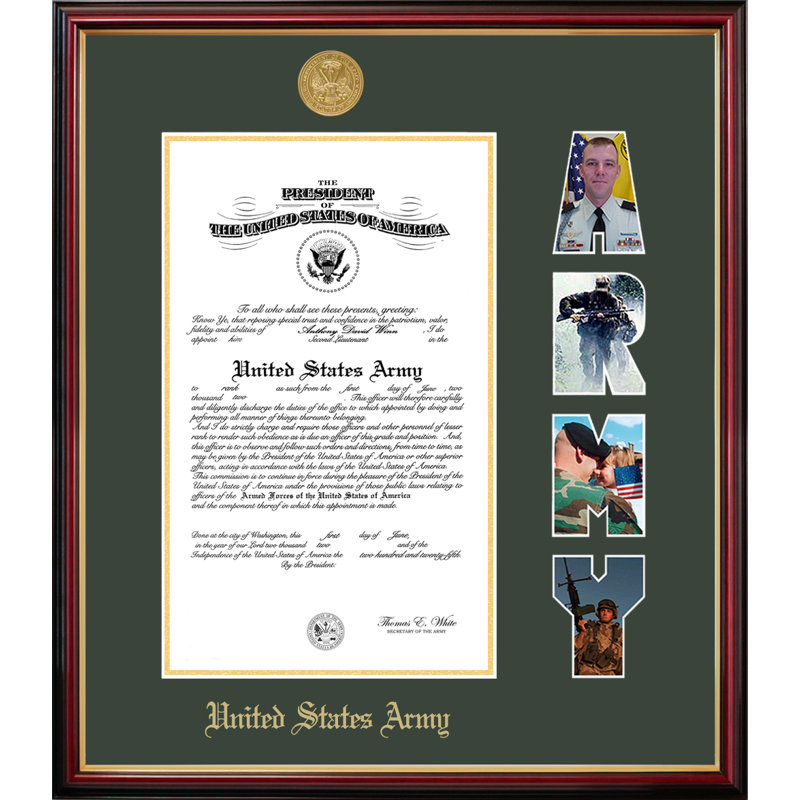 Army Certificate Petite Picture Frame, 8" x 10"