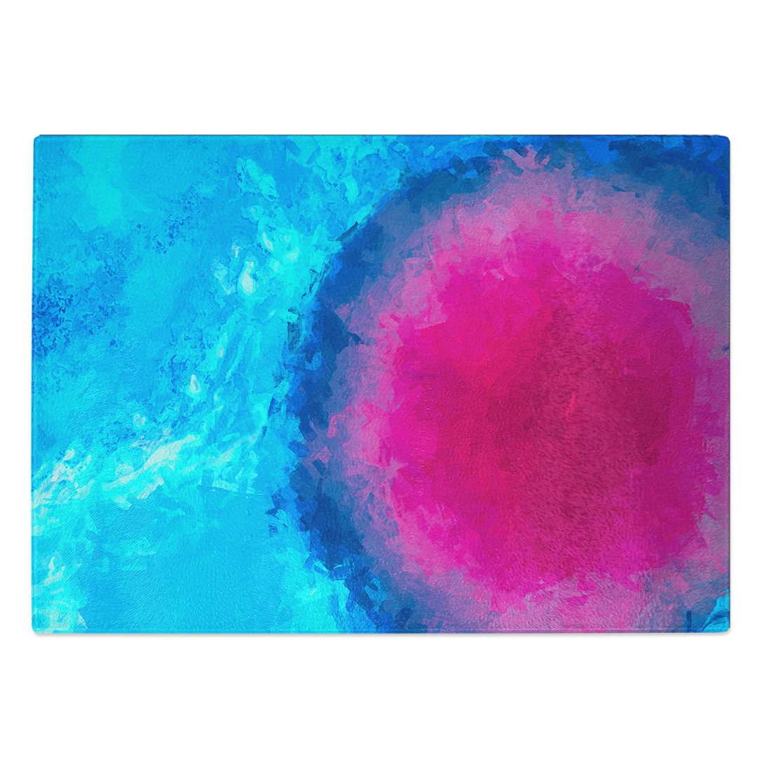 Glass Explosion of Life in Abstract Chopping Board