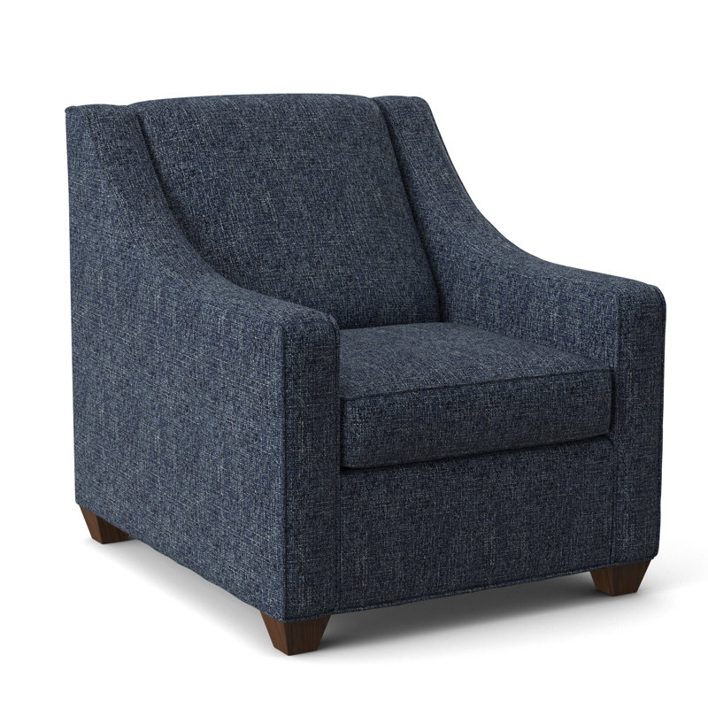 Fauteuil l 31 po Phillips, Noyer Montana, Geai bleu Connelly