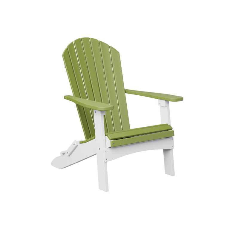 Chaise Adirondack pliante à dossier berlinois Berlin Gardens, Vert kiwi