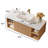 48" Modern Single Bathroom Vanity with Ceramic Basin