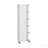 Corner Linen Cabinet, Five External Shelves, Single Door, Four Interior Shelves -White-1218342941