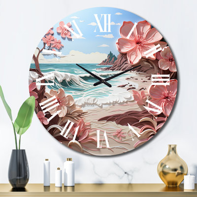 Horloge murale en métal