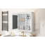 Armoire de rangement murale avec porte miroir-1411579502