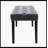 Heng Ming Upholstered Tufted Bench Ottoman , Velvet Dining Bench Bedroom Bench  Footrest Stool Accent Bench For Entryway Dining Room Living Room, Dark Gray-123582507