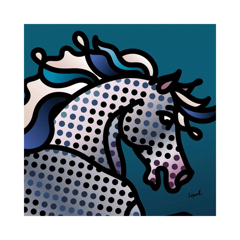 Domino by Lisa Lopuck - Wrapped Canvas Print, 45.72 cm H x 45.72 cm W x 1.91 cm D