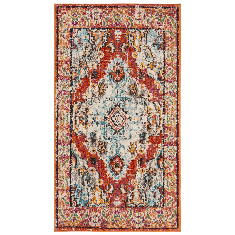 Tekamah Oriental Area Rug, Rectangle 66 x 122 cm