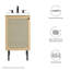 Base de meuble-lavabo simple 17 po. Modway-93811789
