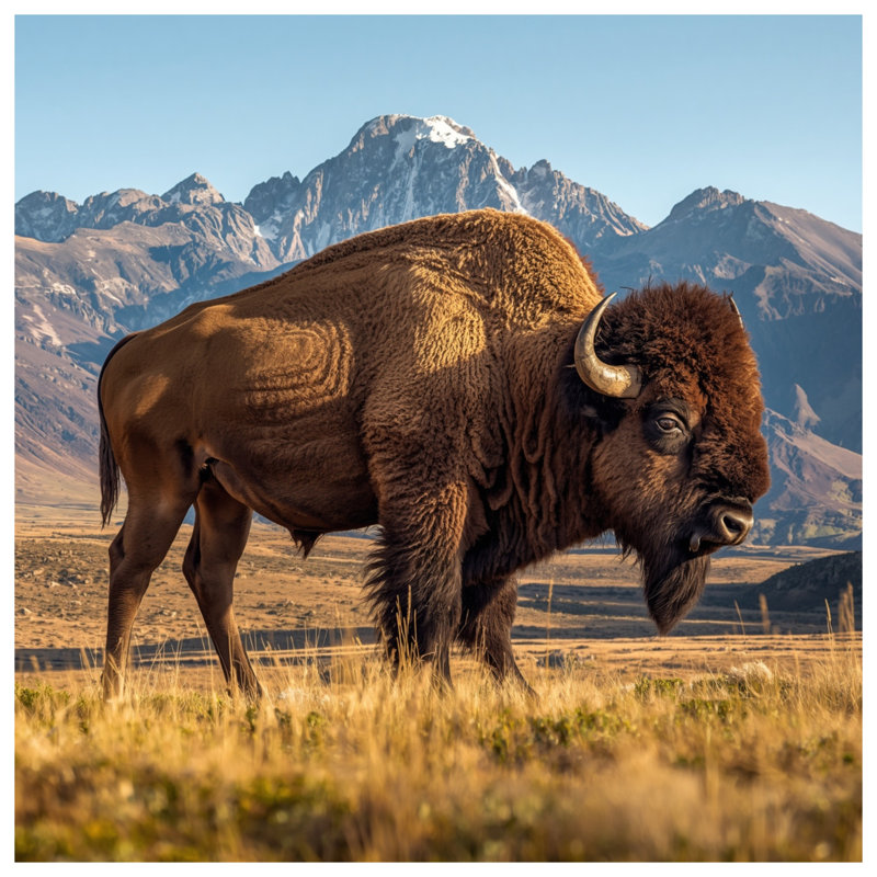 Housses de couette Majestic Bison Mountain, King