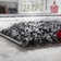 Averi Shaggy Grey/Red/Black Rug