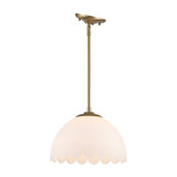 Barnes 1-Light Pendant with Opal Glass