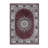 5'x7' Washable Vintage Floral Area Rug, Non-Slip Distressed Indoor Carpet for Living Room Bedroom, Rust Red-1788729320-1788729324