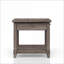 Table basse rustique gris avec tiroir de rangement & amp; Tablette, ports de chargement USB intégrés pour le salon