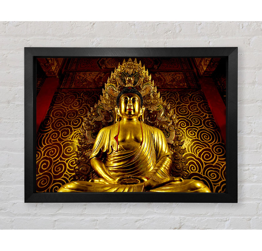 Thailändischer Goldener Buddha - Druck