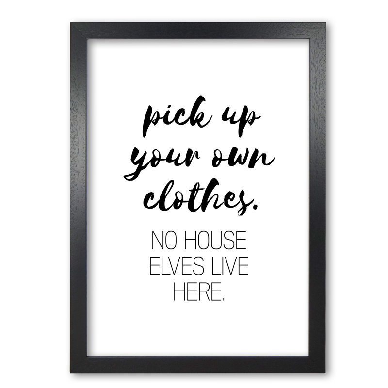 House Elves - Print, 85 cm H x 60 cm W x 5 cm D, Black Grain Frame