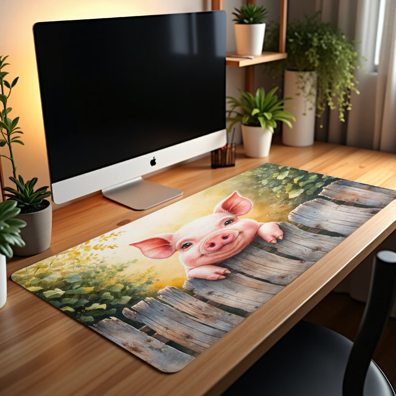 Polyester Desk Pad, 14.4x12.1